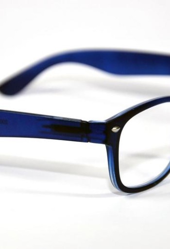 Melleson Eyewear Leesbril wayfarer mat blauw +2.50 (1 Stuks)