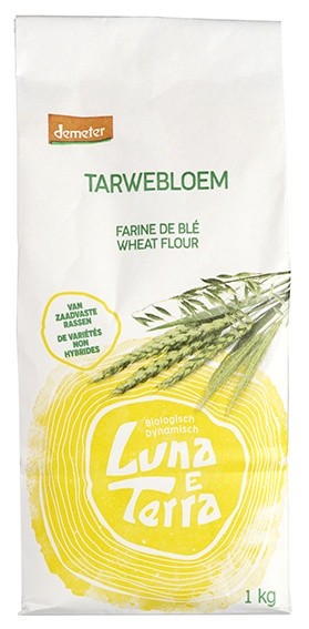 Luna E Terra Tarwemeel gebuild demeter bio (1 Kilogram)