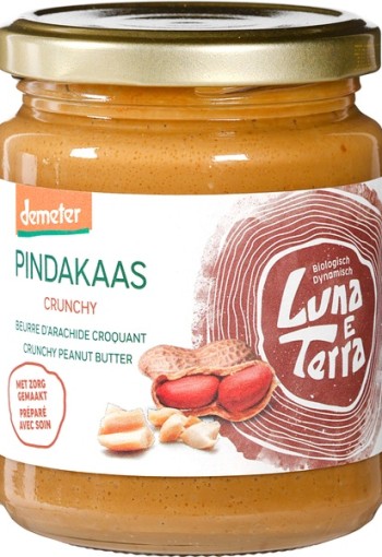 Luna E Terra Pindakaas crunchy bio (250 Gram)