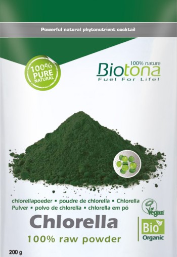Biotona Chlorella raw powder bio (200 Gram)