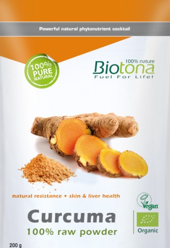 Biotona Curcuma raw powder bio (200 Gram)