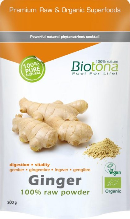 Biotona Ginger raw powder bio (200 Gram)