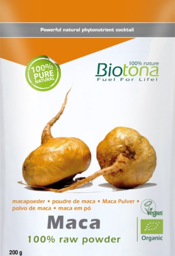 Biotona Maca raw powder bio (200 Gram)