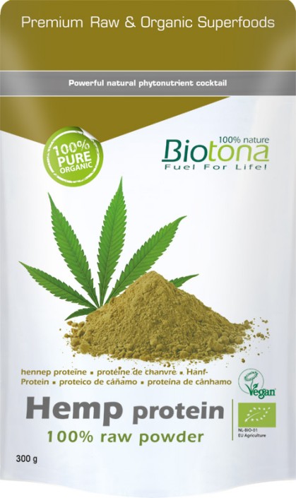 Biotona Hemp raw protein powder bio (300 Gram)