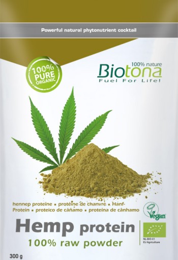 Biotona Hemp raw protein powder bio (300 Gram)