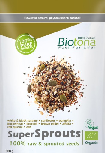 Biotona Supersprouts raw seeds bio (300 Gram)