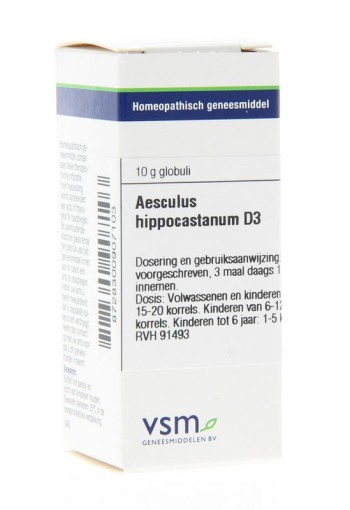 VSM Aesculus hippocastanum D3 (10 Gram)