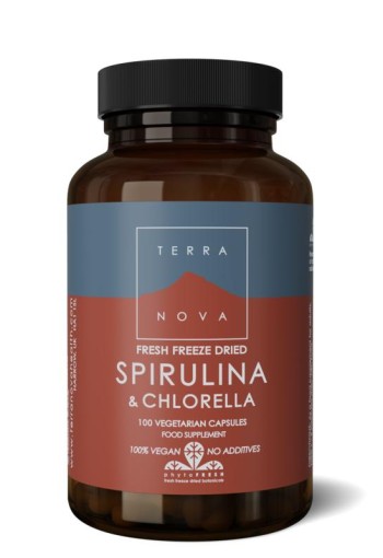 Terranova Spirulina & chlorella complex (100 Vegetarische capsules)