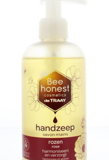 Traay Bee Honest Handzeep rozen (250 Milliliter)