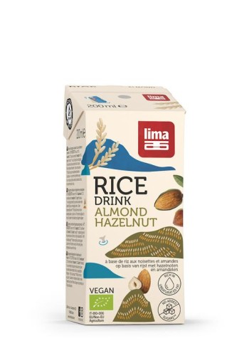 Lima Rice drink hazelnoot-amandel bio (200 Milliliter)
