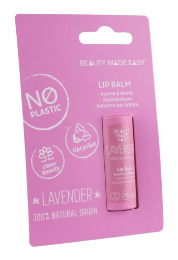 Beauty Made Easy Papertube lipbalm lavender (6 Gram)