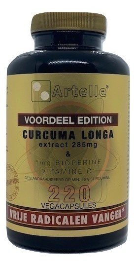 Artelle Curcuma longa extract (220 Vegetarische capsules)