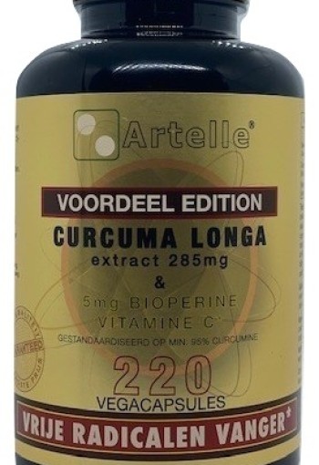Artelle Curcuma longa extract (220 Vegetarische capsules)