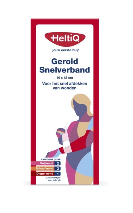 Heltiq Snelverband gerold nr. 3 10 x 12cm (1 Stuks)