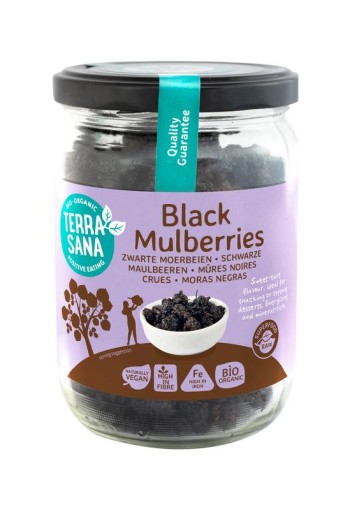 Terrasana Moerbei bessen zwart bio (190 Gram)