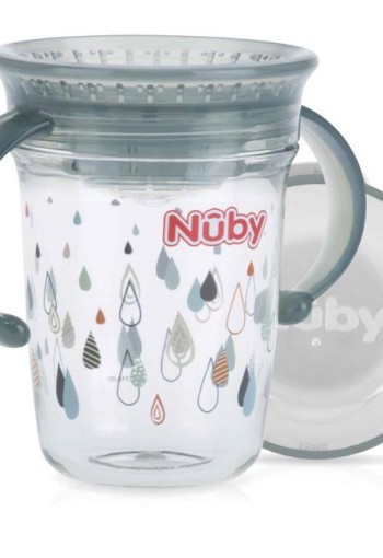Nuby Wonder cup 240ml grijs 6+ maanden (1 Stuks)