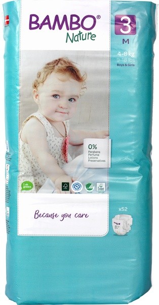Bambo Babyluier midi 3 4-8kg (52 Stuks)
