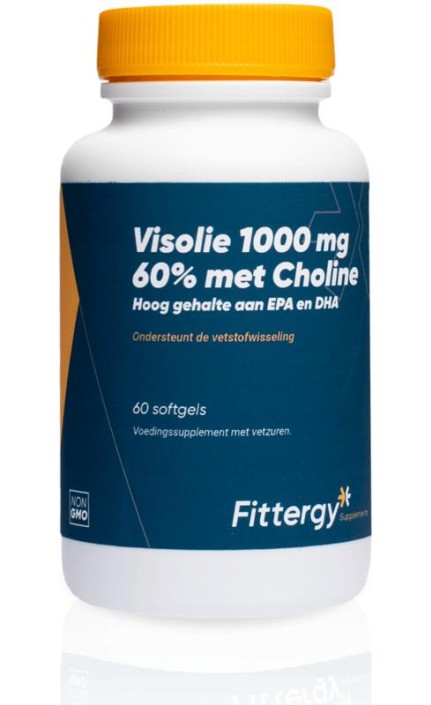 Fittergy Visolie 1000mg 60% met choline (60 Softgels)