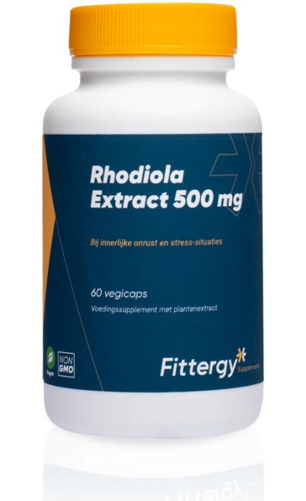 Fittergy Rhodiola 500mg (60 Vegetarische capsules)