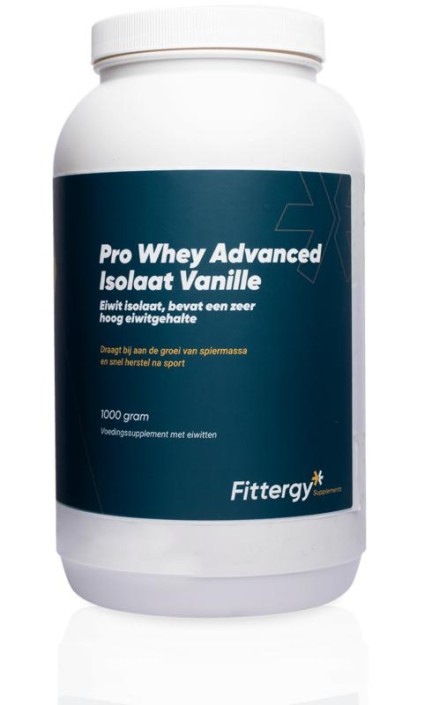 Fittergy Pro whey advanced isolate vanille (1 Kilogram)