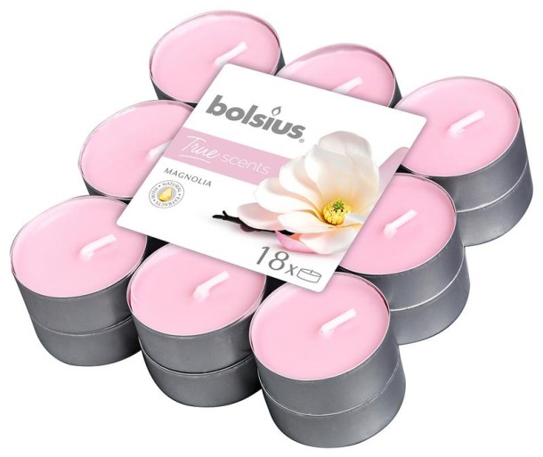 Bolsius True Scents theelichten magnolia (18 Stuks)