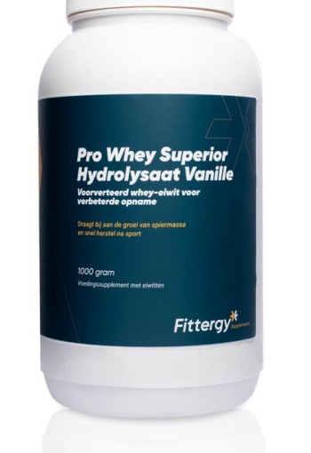 Fittergy Pro whey superior hydrolysate vanille (1 Kilogram)
