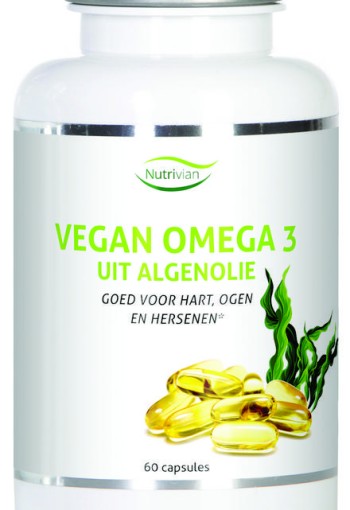 Nutrivian Vegan omega 3 uit algenolie (60 Capsules)