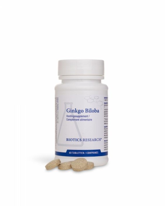 Biotics Ginkgo biloba (24%) extract (60 Tabletten)