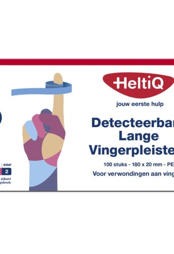 Heltiq Detect vingerpleister lang PE 180 x 20mm (100 Stuks)