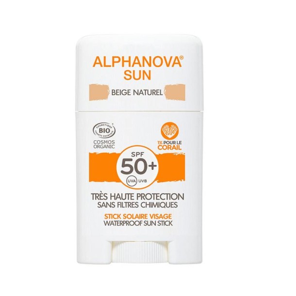 Alphanova Sun Sun bio SPF50+ face sun stick - beige (12 Gram)