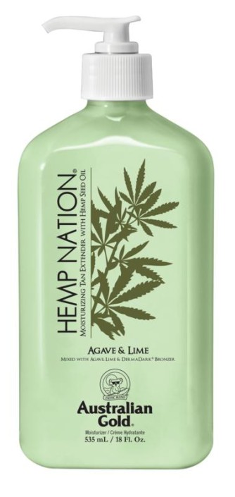 Australian Gold Hemp nation tan extender agave & lime (535 Milliliter)