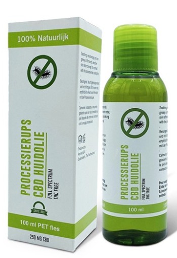 Cannacans CBD Huidolie processierups (100 Milliliter)