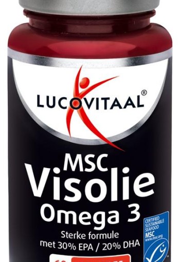 Lucovitaal MSC visolie omega 3 60 Capsules