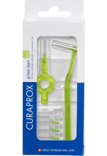 Curaprox Prime start rager 11 licht groen 5.0 mm (5 Stuks)