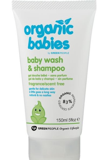 Green People Organic babies baby wash & shampoo scent free (150 Milliliter)