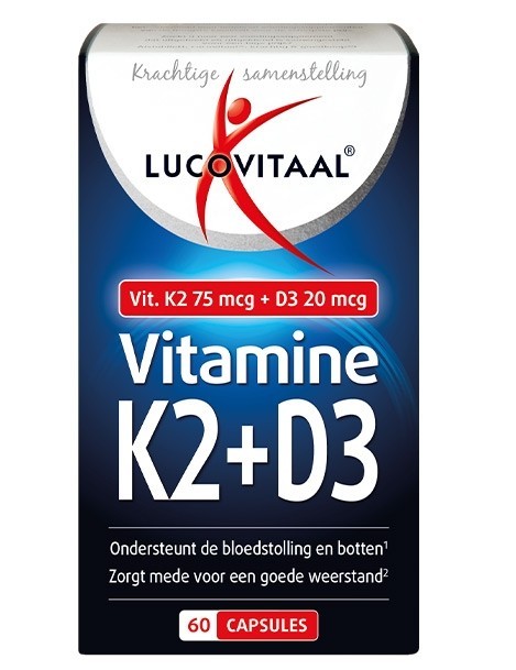 Lucovitaal Vitamine K2 + D3 (60 Capsules)