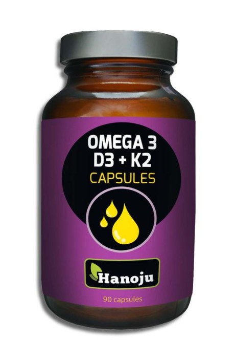 Hanoju Omega 3 & D3 en K2 (90 Capsules)