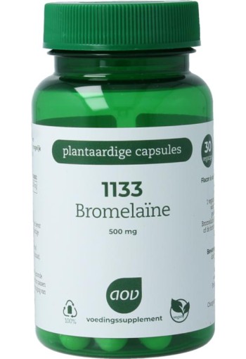 AOV 1133 Bromelaine (30 Vegetarische capsules)