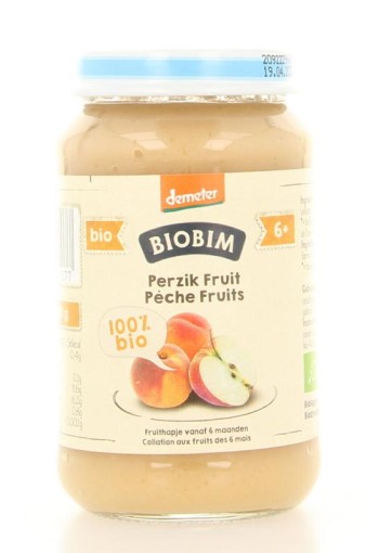 Biobim Perzik fruit 6 maanden demeter bio (190 Gram)