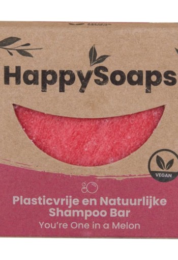 Happysoaps Shampoobar you're one in a melon (70 Gram)