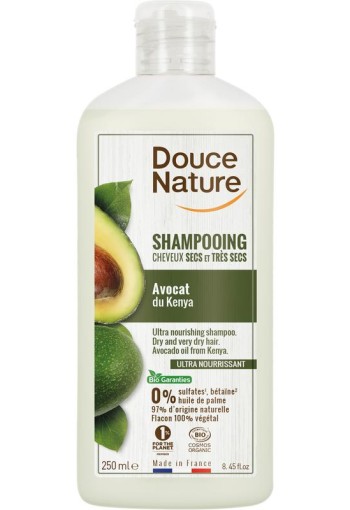 Douce Nature Shampoo verzorgend droog haar avocado bio (250 Milliliter)