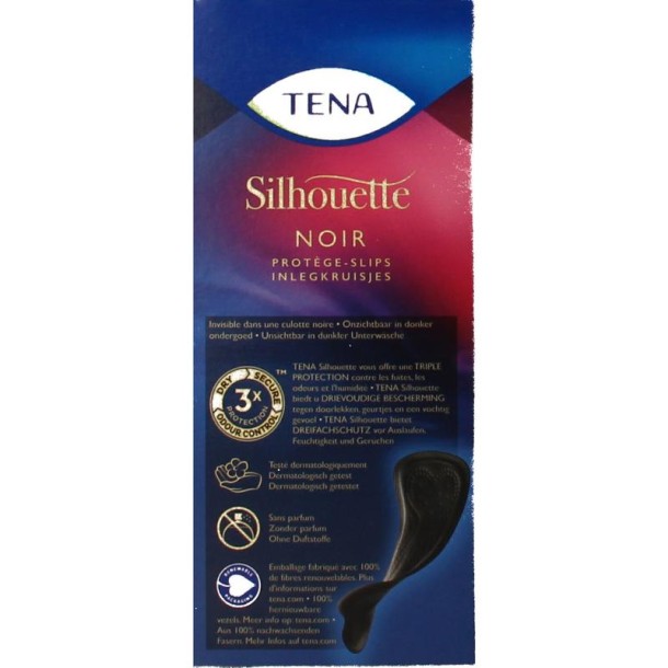 Tena Silhouette noir liner (26 Stuks)