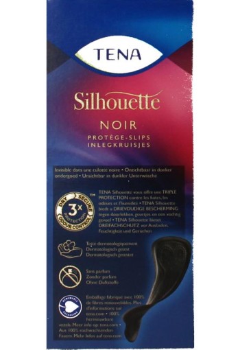Tena Silhouette noir liner (26 Stuks)