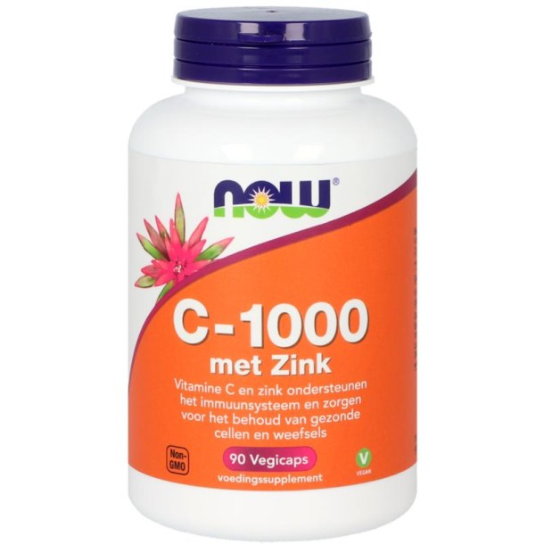 NOW C-1000 met Zink (90 Vegetarische capsules)
