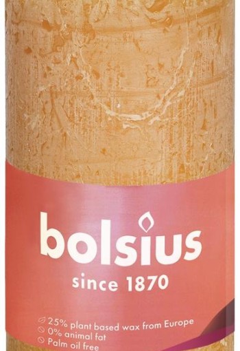 Bolsius Rustiekkaars shine 100/50 honeycomb yellow (1 Stuks)