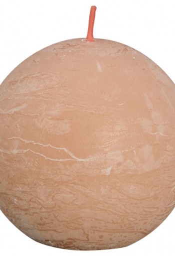 Bolsius Rustiek bolkaars shine 76 misty pink (1 Stuks)