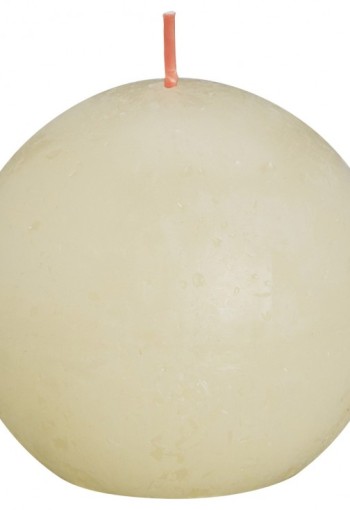 Bolsius Rustiek bolkaars shine 76 soft pearl (1 Stuks)