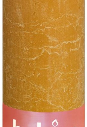 Bolsius Rustiekkaars shine 190/68 honeycomb yellow (1 Stuks)