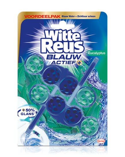 Witte Reus Toiletblok blauw actief eucalyptus (100 Gram)