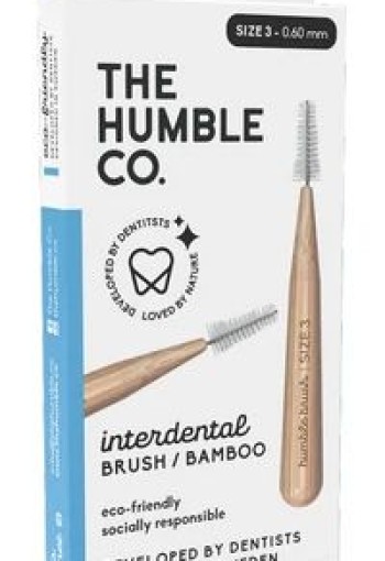 The Humble Co Interdental borstel 0.60 mm blauw (6 Stuks)